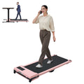Walking Pad with Quiet 2.0 HP Brushless Motor, Countdown Modes, Spacious Running Area, 220 lbs Weight Capacity for Home or Office Workouts, 3 in 1 Portable Treadmill Walking, Pink